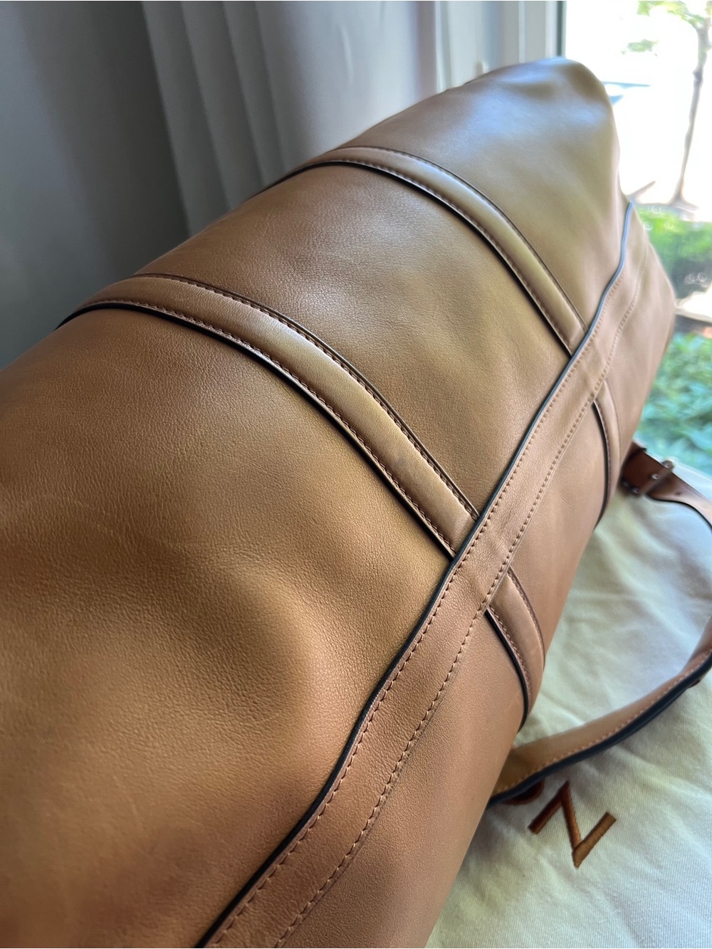 Louis Vuitton Keepall H30 Bandoulière 50 in Millesime Leather Tan - Picture 4 of 16